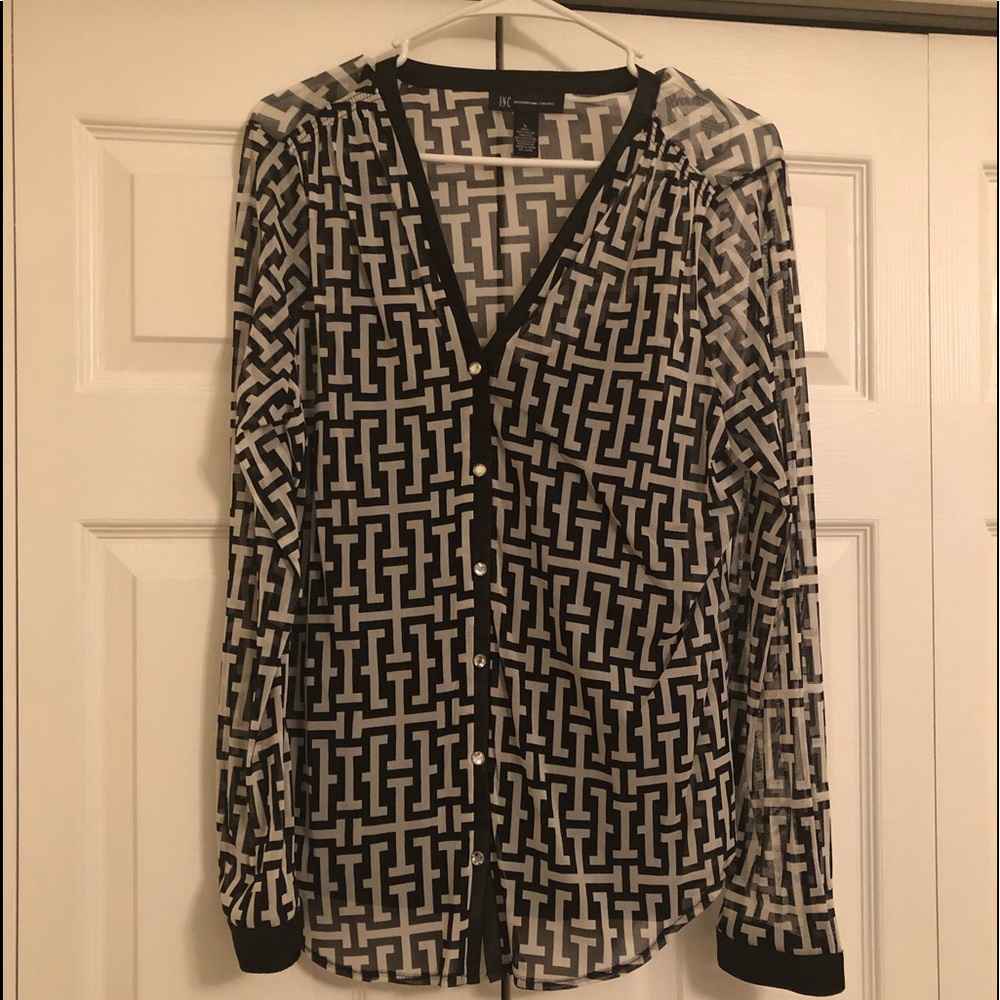 Black & White Blouse